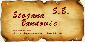 Stojana Bandović vizit kartica